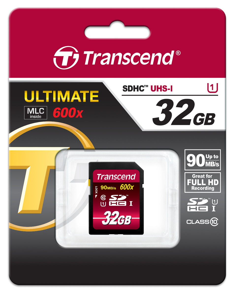 Transcend 32 GB SDHC SD Card, Class 10, UHS-1 U1