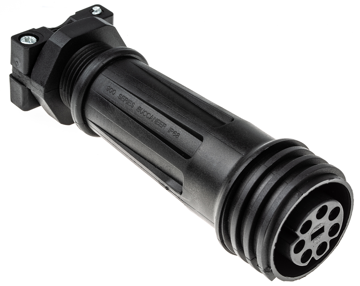 Bulgin Circular Connector, 7 Contacts, Cable, Standard Connector, Socket, Female, IP68, Buccaneer 900 Series