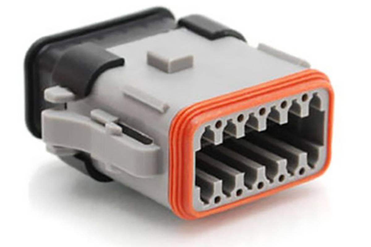 Amphenol Industrial, AT Automotive Connector Plug Grey Cable Mount 12 Way, Crimp Termination AT06-12SA-SRGRY