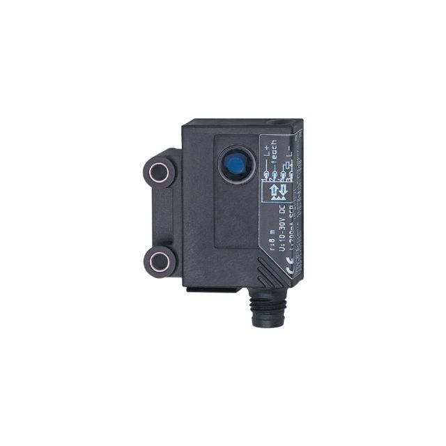ifm electronic Retroreflective Photoelectric Sensor, Square Sensor, 8 m Detection Range
