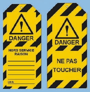 10 x Lockout Tag