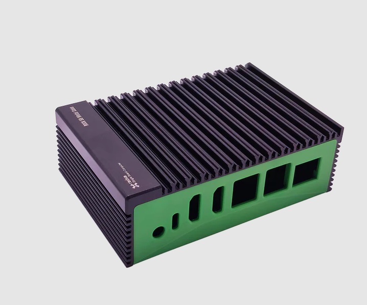 Okdo Metal ROCK SBC Case for use with ROCK 5 Model B Single Board Computer, Black