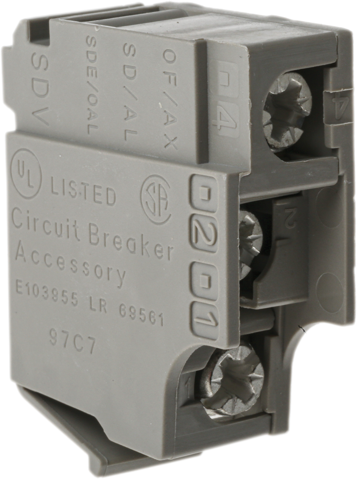 Schneider Electric Auxiliary Contact, 1 Contact, 1NC + 1NO, Clip-On Multi 9