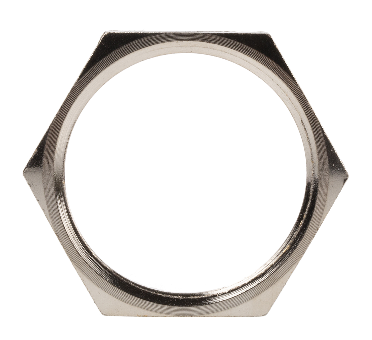 Lapp Silver Flame Retardant Nickel Plated Brass Cable Gland Locknut, M32 Thread