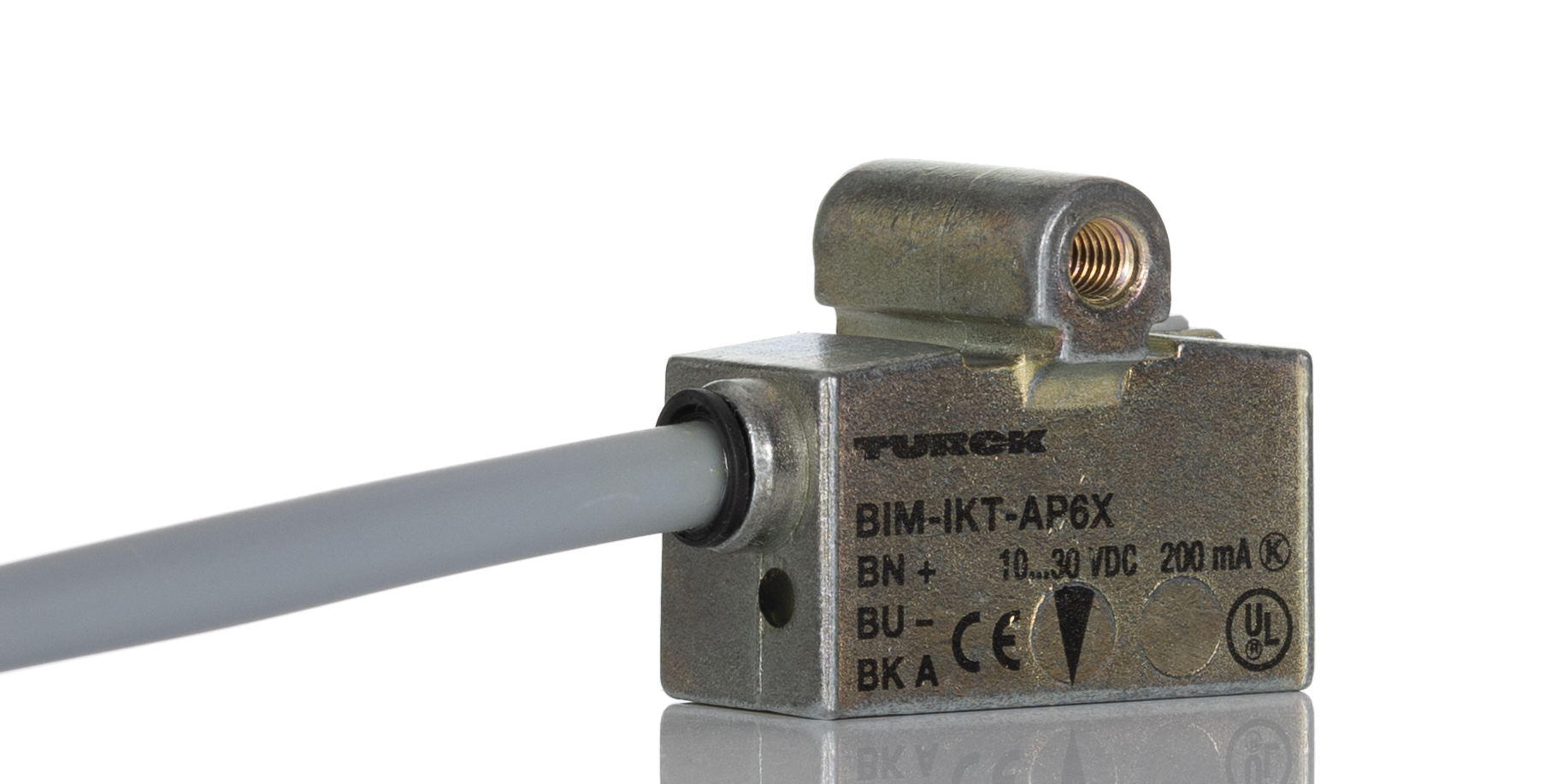 Turck Inductive Block Proximity Sensor, M12, PNP NO, 10 → 30 V dc