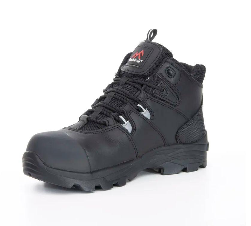 Rockfall Rhyolite - TC3000 Black Fibreglass Toe Capped Men's Safety Boots, UK 9, EU 43