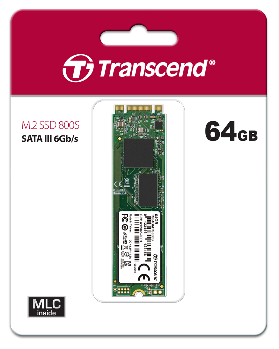 Transcend MTS800S M.2 64 GB Internal SSD