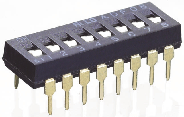 TE Connectivity 6 Way Through Hole DIP Switch SPST