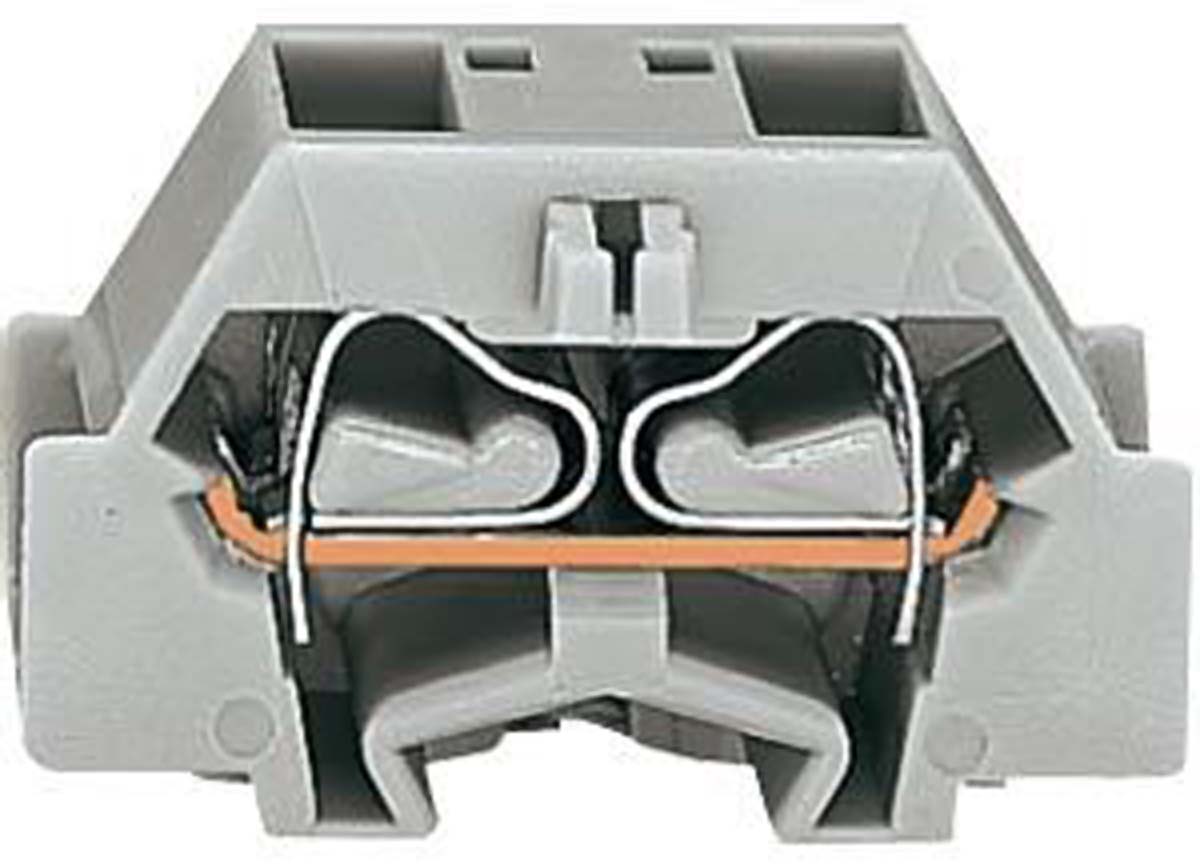 WAGO 261-331 261 Series Grey, 2.5mm², Single-Level, Cage Clamp Termination