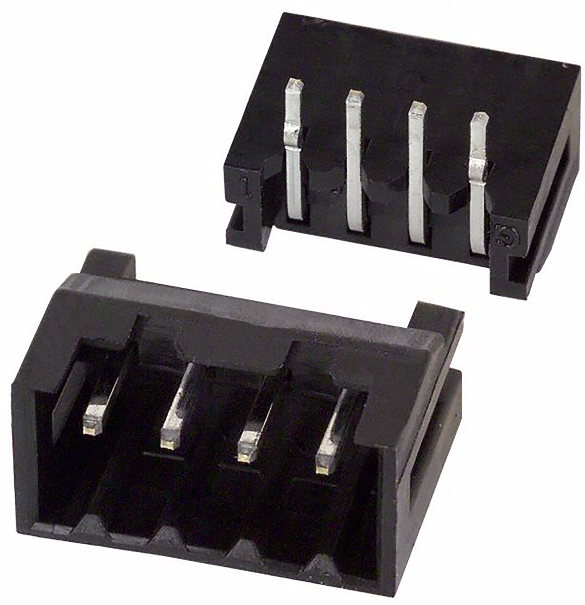 Hirose DF3 Series Right Angle Through Hole PCB Header, 4 Contact(s), 2 mm Pitch, 1 Row, Shrouded