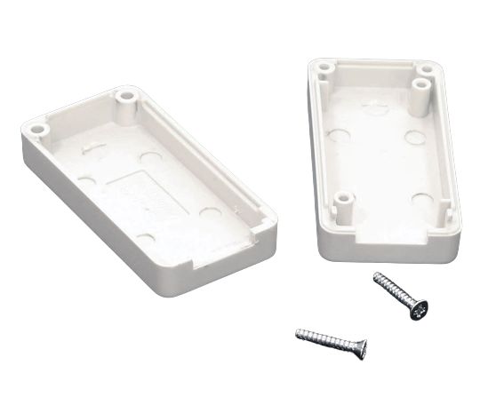 Hammond 1551 Series Grey ABS Enclosure, IP54, Grey Lid, 50 x 25 x 15.5mm