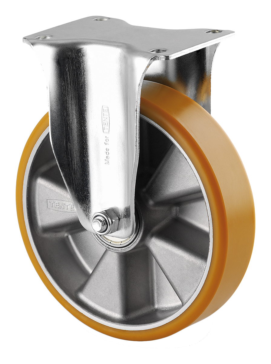 Tente Fixed Castor Wheel, 600kg Capacity, 200mm Wheel