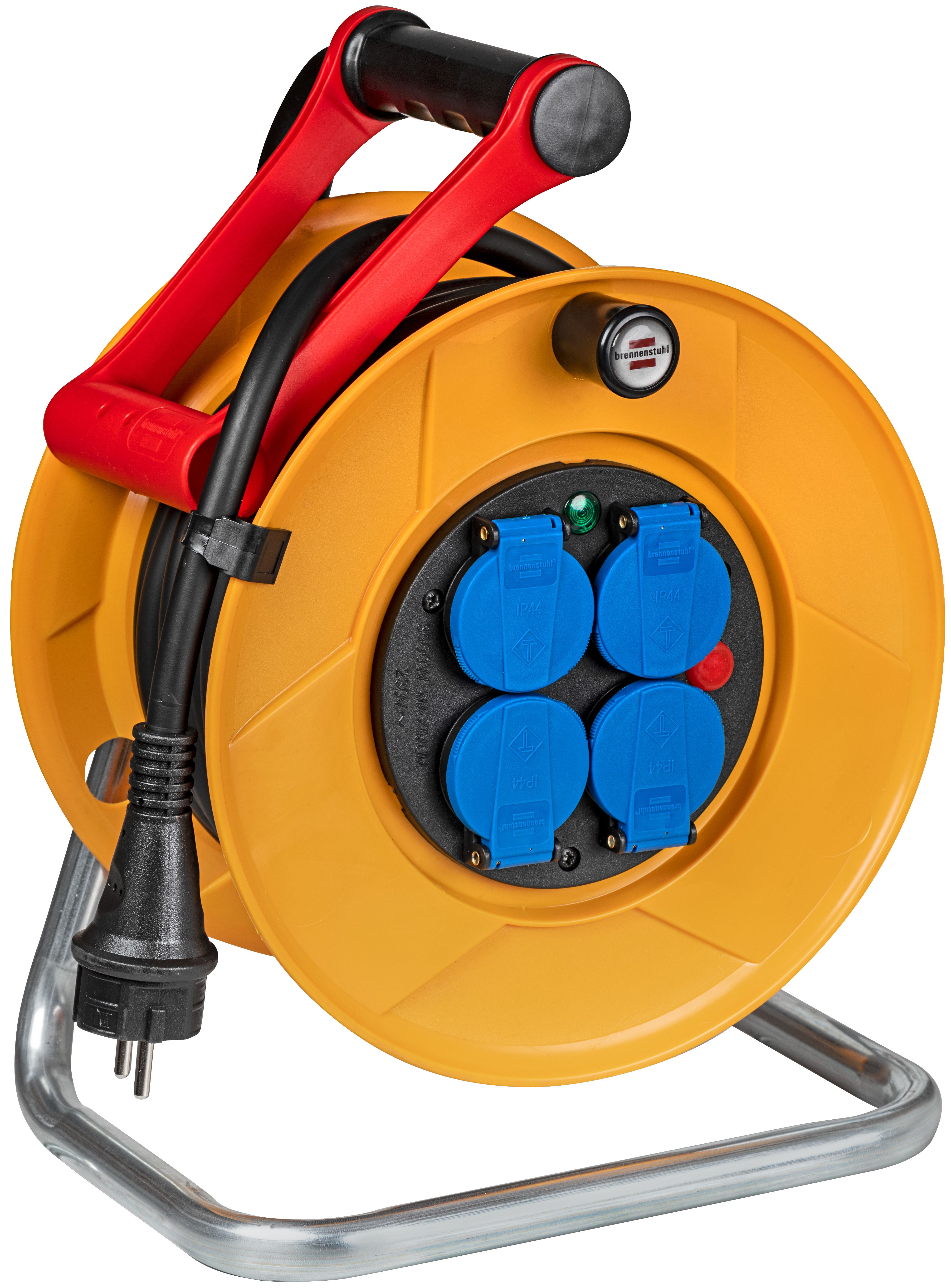 brennenstuhl 15m 4 Socket Type E - French Cable Reel Open Reel, 230 V, IP44