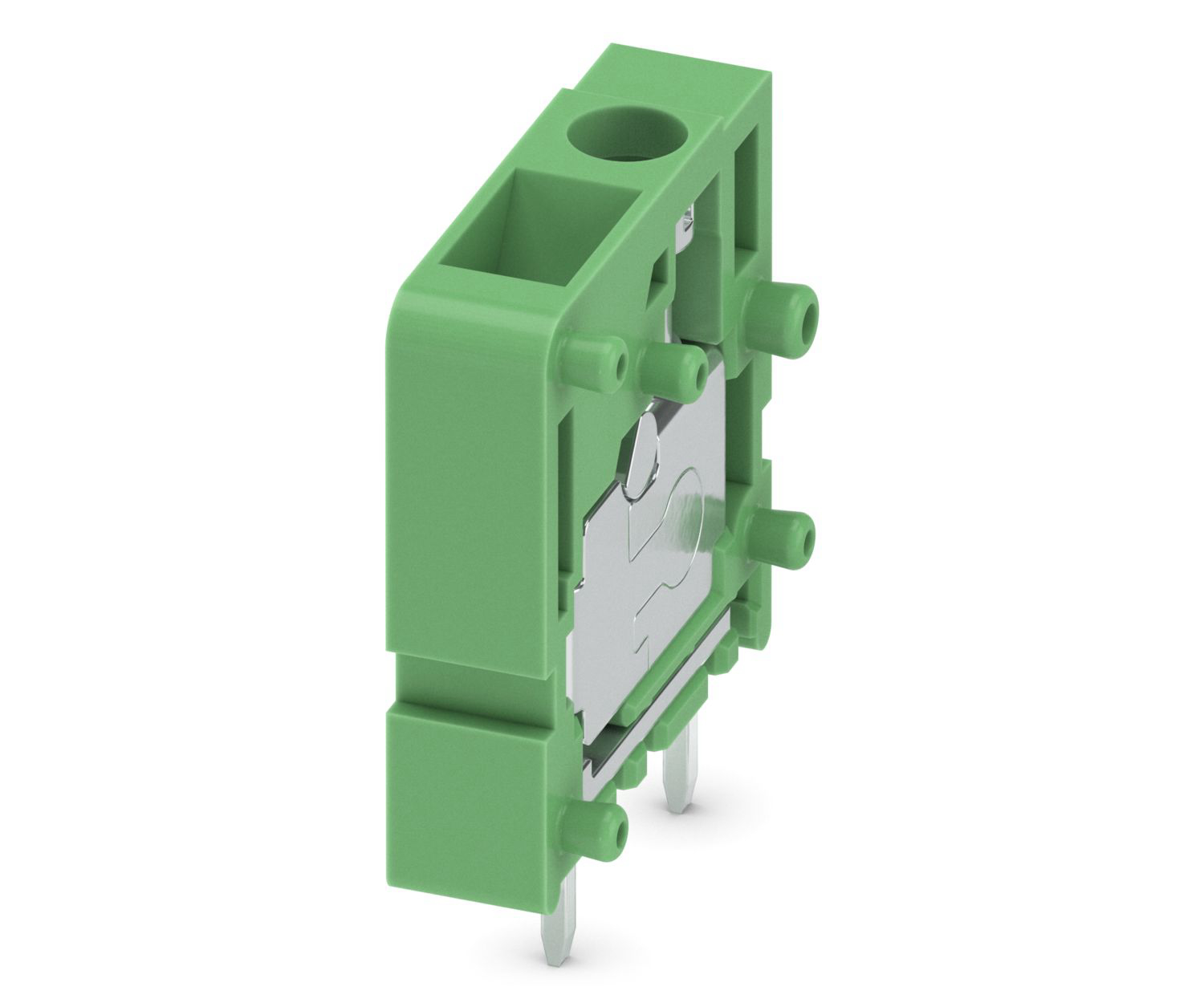 Phoenix Contact FRONT 2.5-V/SA10 Series PCB Terminal Block, 1-Contact, 5mm Pitch, Through Hole Mount, 2-Row, Screw