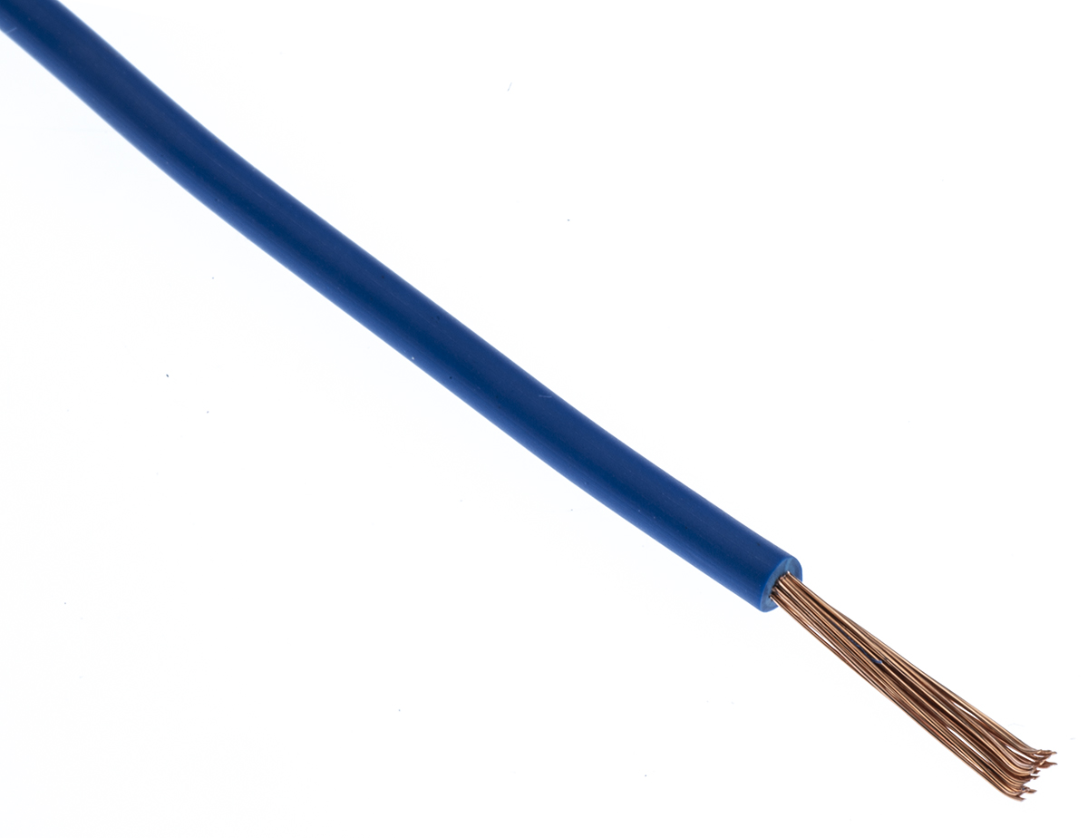 Lapp Blue 0.75 mm² Hook Up Wire, 18 AWG, 100m, PVC Insulation, 4160214
