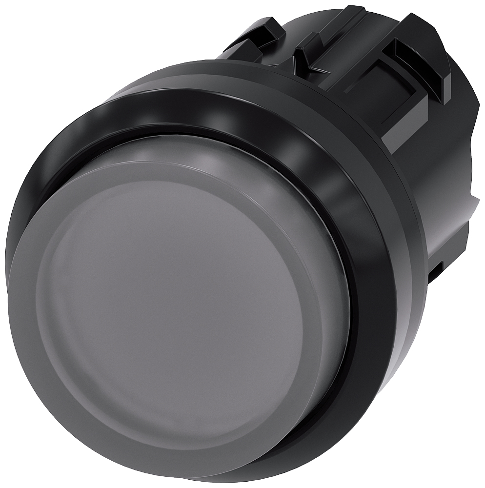 Siemens SIRIUS ACT 3SU10 Series Clear Momentary Push Button Head, 22mm Cutout, IP66, IP67, IP69K