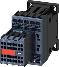 Siemens SIRIUS 3RT Size S00, 3RT2 Contactor, 24 V dc Coil, 3-Pole, 16 A, 7.5 kW, 2NO + 2NC