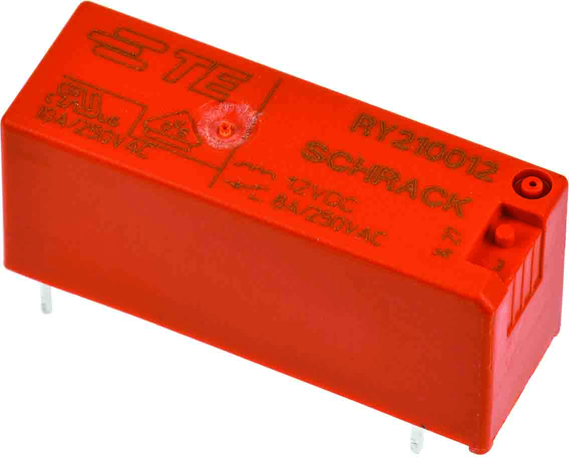 TE Connectivity PCB Mount Power Relay, 6V dc Coil, 8A Switching Current, SPDT