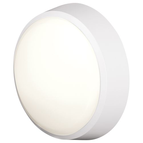 4lite UK Round LED Bulkhead Light, 12 W, 220 → 240 V, , Lamp Supplied, IP54, Pylus