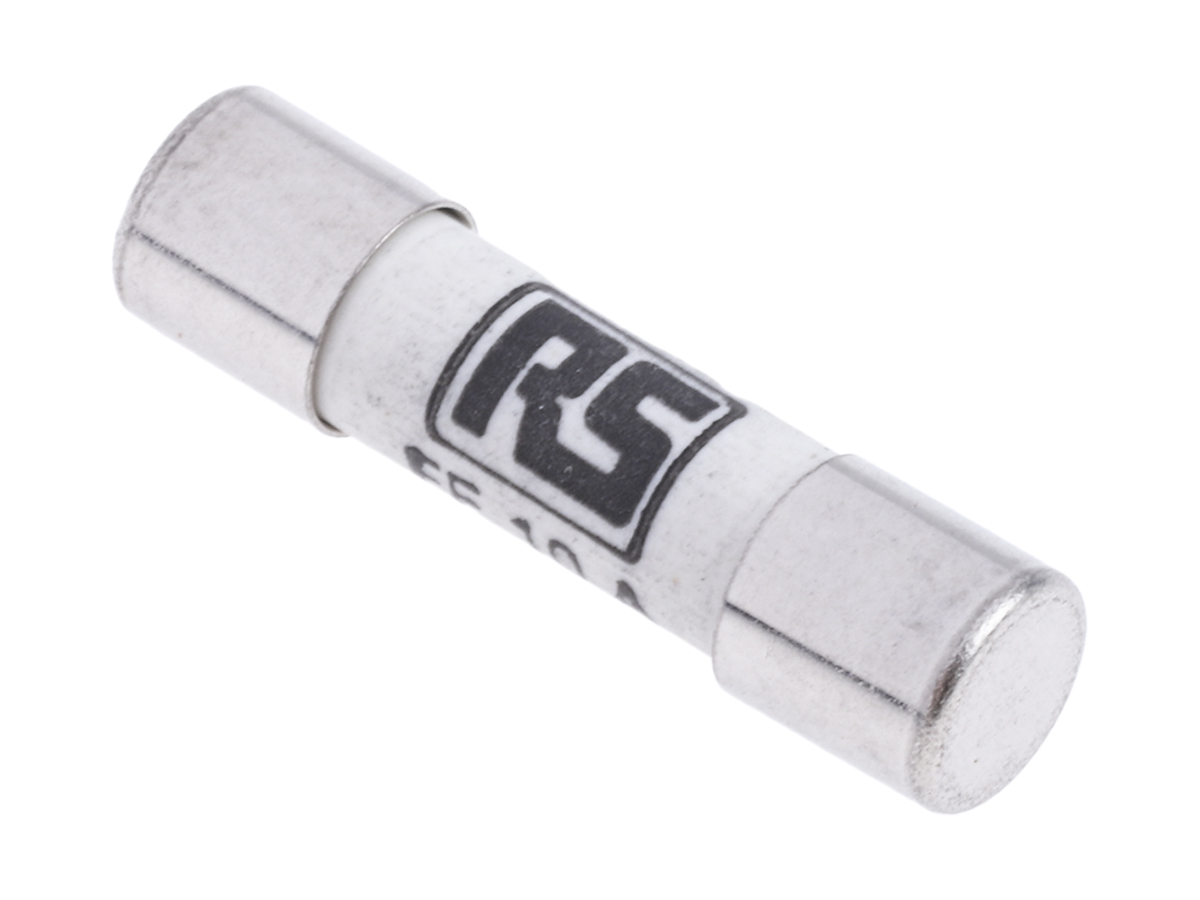 RS PRO 10A FF Ceramic Cartridge Fuse, 5 x 20mm