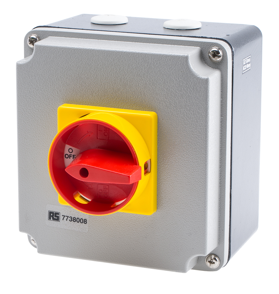 RS PRO 4P Pole Panel Mount Isolator Switch - 63A Maximum Current, 30kW Power Rating, IP65