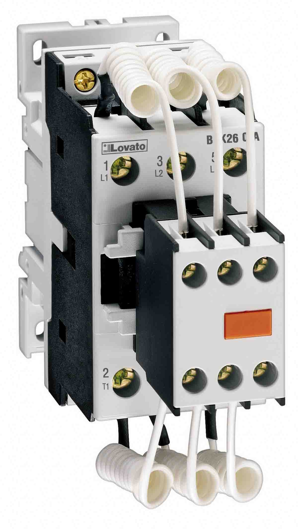 Lovato BFK BFK Contactor, 400 V ac Coil, 3-Pole, 30 A, 20 kVar, 3NO, 690 V ac