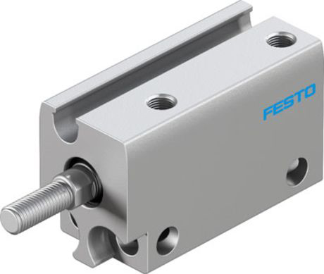 Festo Pneumatic Compact Cylinder - 8080595 6 mm Bore, 10 mm ADN-S-6-10-A-A Series, Double Acting Acting