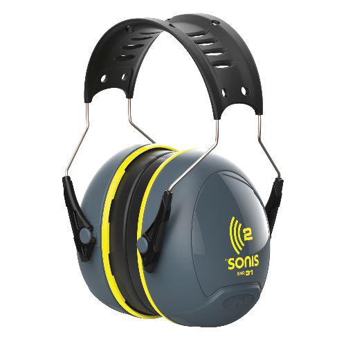 JSP Sonis Ear Defender with Headband, 31dB, Grey