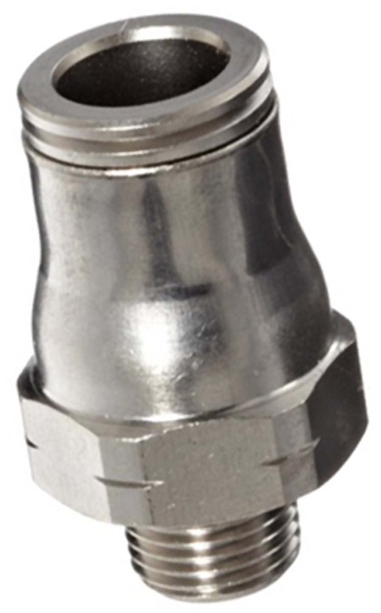 Legris LF3600 Series Straight Threaded Adaptor, R 1/8 Male to Push In 8 mm, Threaded-to-Tube Connection Style