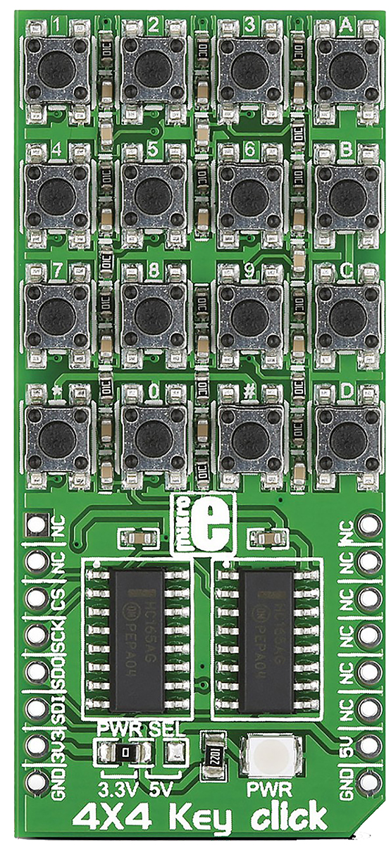 MikroElektronika 4 x 4 Key Keypad mikroBus Click Board
