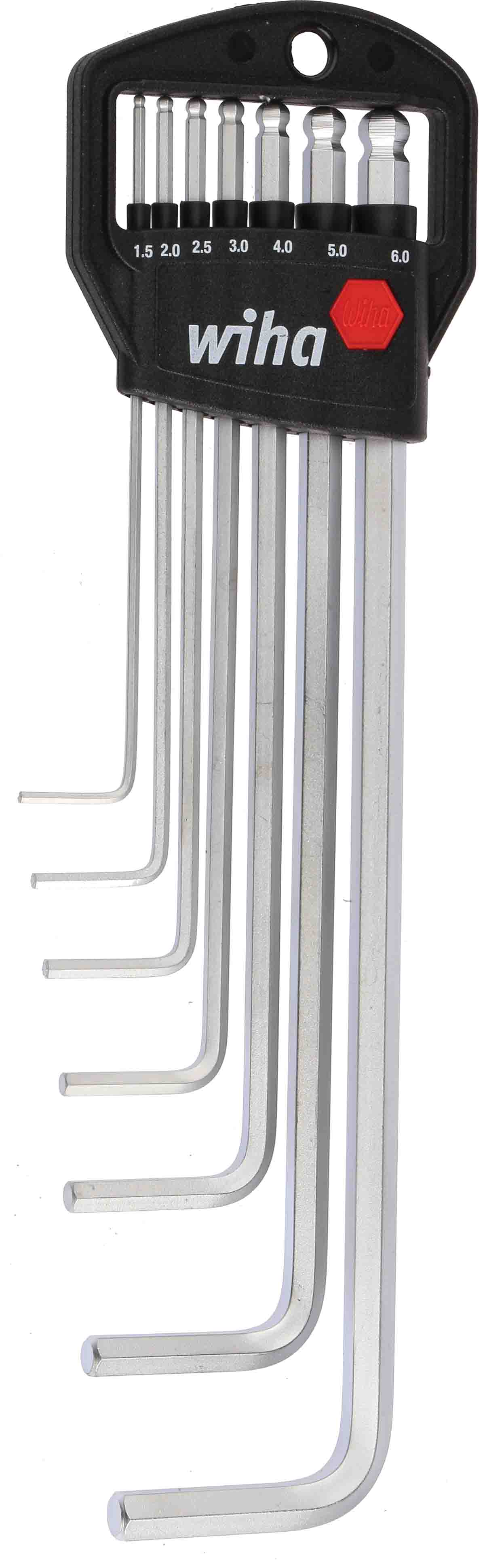 Wiha 7 piece L Shape Metric Hex Key Set, 1.5 → 6mm