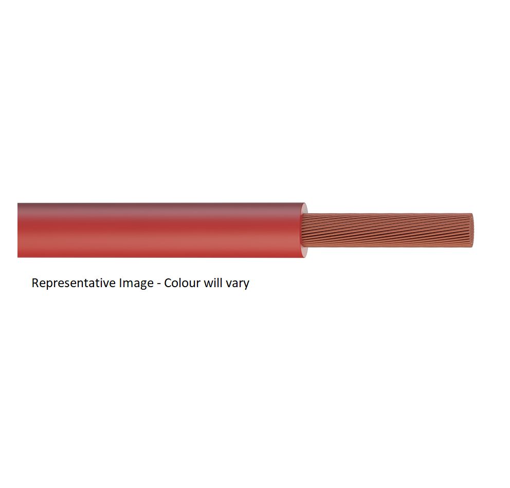 RS PRO Tri-rated 2.5 mm 1 Core Electrical Cable, Red Polyvinyl Chloride PVC, 305m