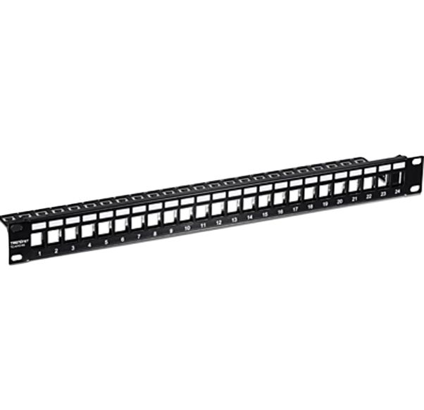 Trendnet TC Series Cat6a 24 Port Patch Panel 45mm Black