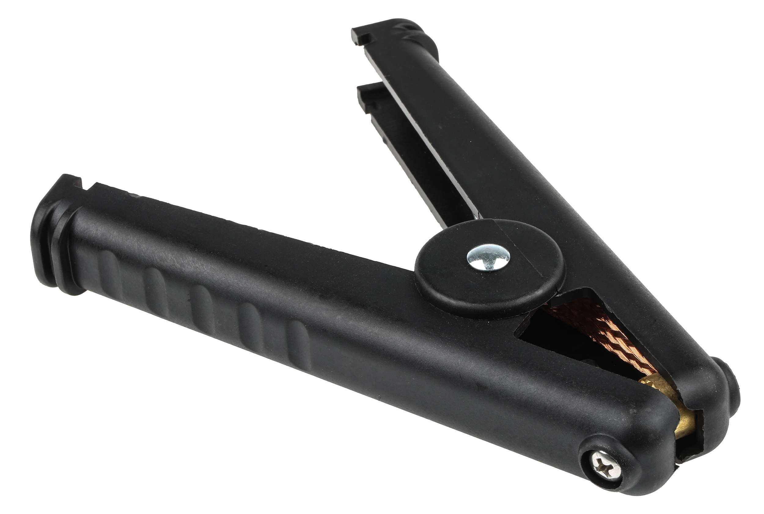 Mueller Electric Crocodile Clip, Copper Contact, 400A, Black