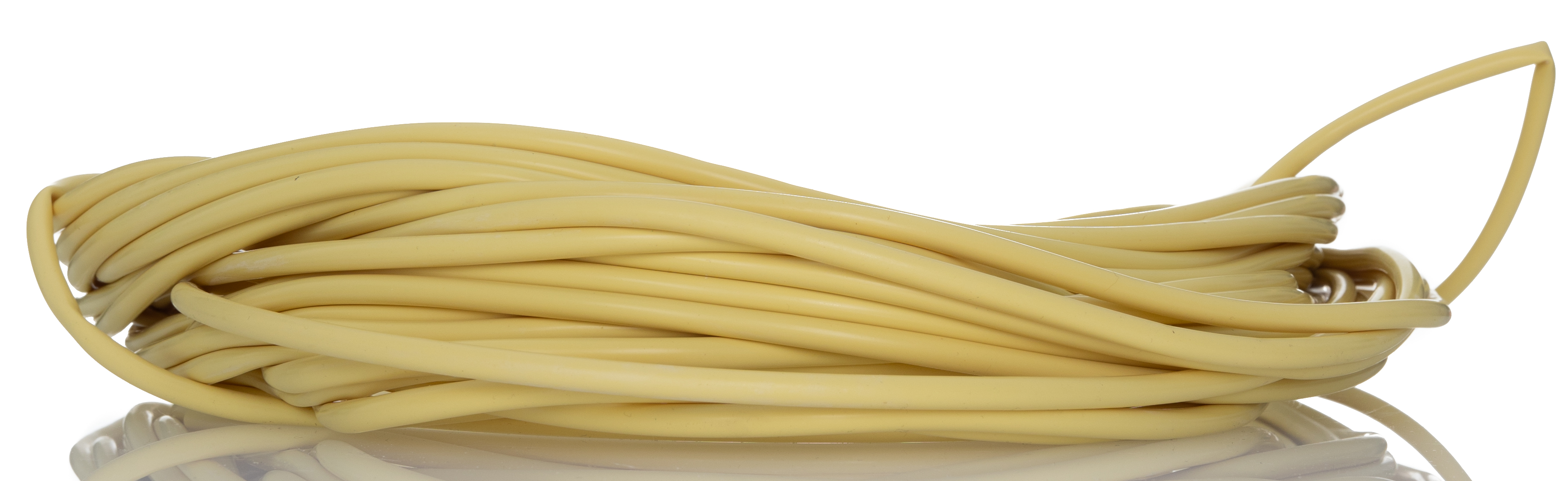 HellermannTyton Silicone Rubber Yellow Cable Sleeve, 5mm Diameter, 25m Length, SLPLU 50 Series