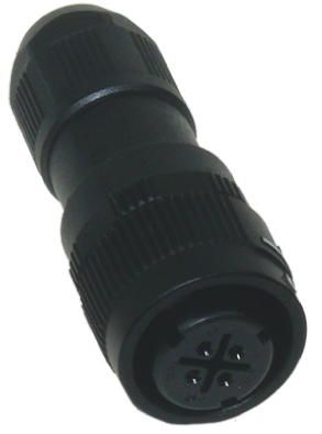 Hirose Circular Connector, 4 Contacts, Cable, Miniature Connector, Plug, Female, IP67, IP68, HR34B Series