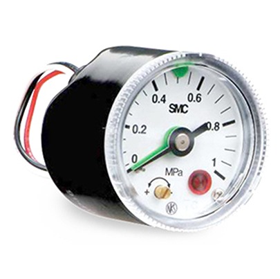 SMC NPT 1/8 Analogue Pressure Gauge 1mPa Panel 42.5mm Outside Diameter