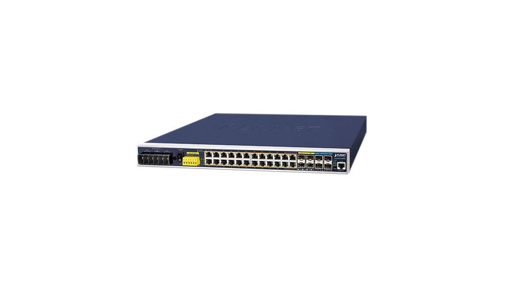 Planet IGS-6325-24P4X, Managed 28 Port Industrial Ethernet Switch With PoE