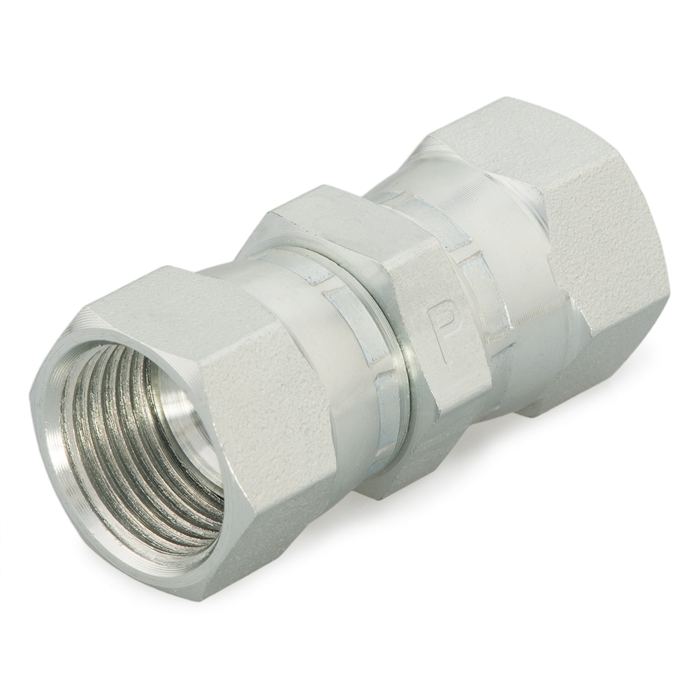 Parker Straight Female 37° JIC Flare Swivel to Female 37° JIC Flare Swivel, 4 HX6-S