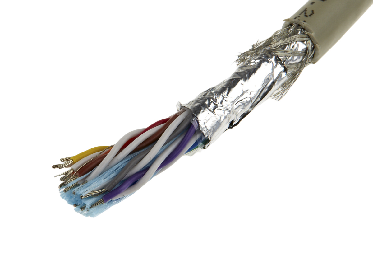 Alpha Wire ProTekt Series Data Cable, 9 Pairs, 18 Cores, 0.35 mm², Screened, 22 AWG, 50m, Foil and Braid Shield