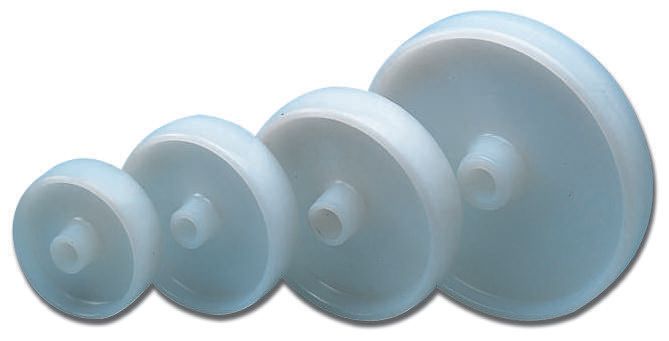 LAG White Polyamide Hygienic, Low Rolling Resistance, Non-Marking Trolley Wheel, 600kg
