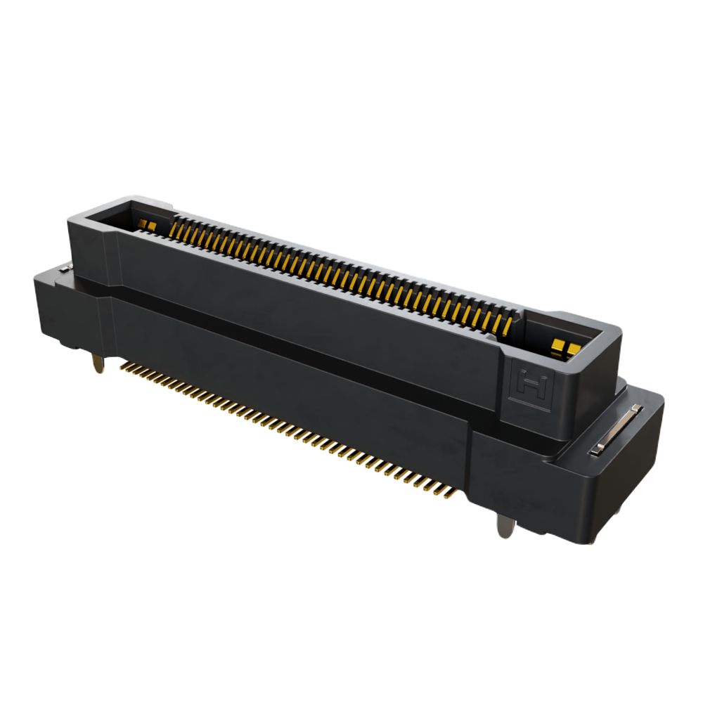 HARWIN FLECTO Series Vertical Surface PCB Header, 80 Contact(s), 0.5 mm Pitch, 2 Row, Shrouded