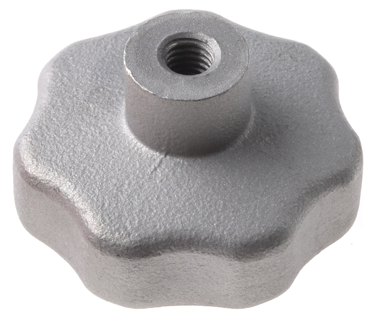 RS PRO Silver Multiple Lobes Clamping Knob, M6, Threaded Hole