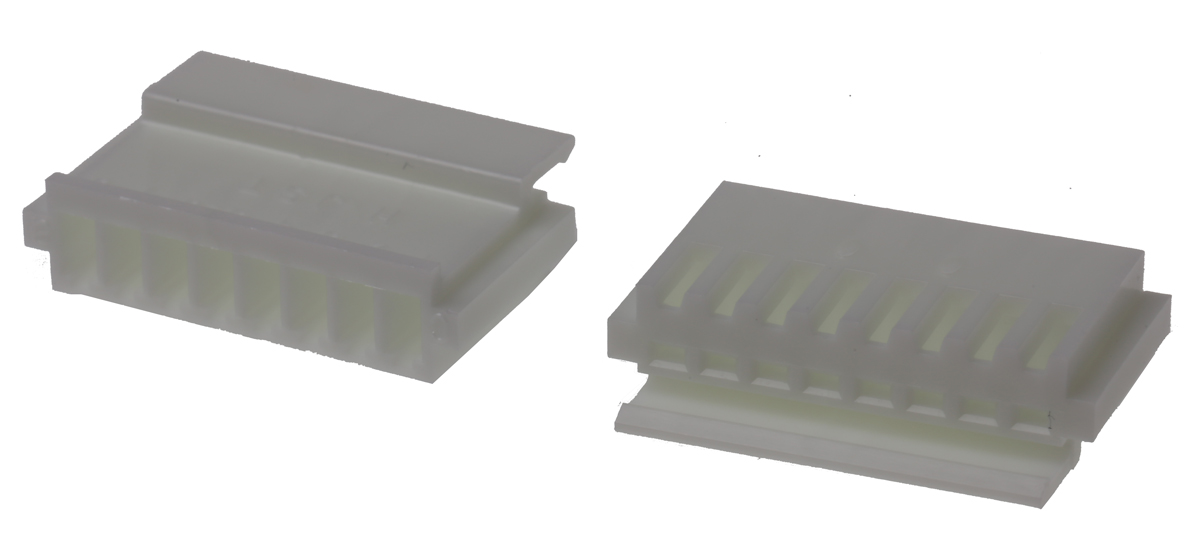 JST, NH Female Connector Housing, 2.5mm Pitch, 8 Way, 1 Row