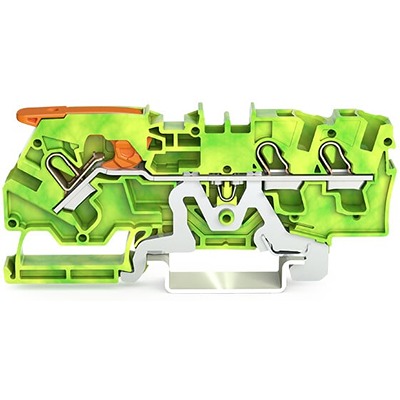 WAGO 2104-1307 TOPJOB S Series Green, Yellow, 4mm², 1-Level, Push In Termination, ATEX, CSA, IECEx