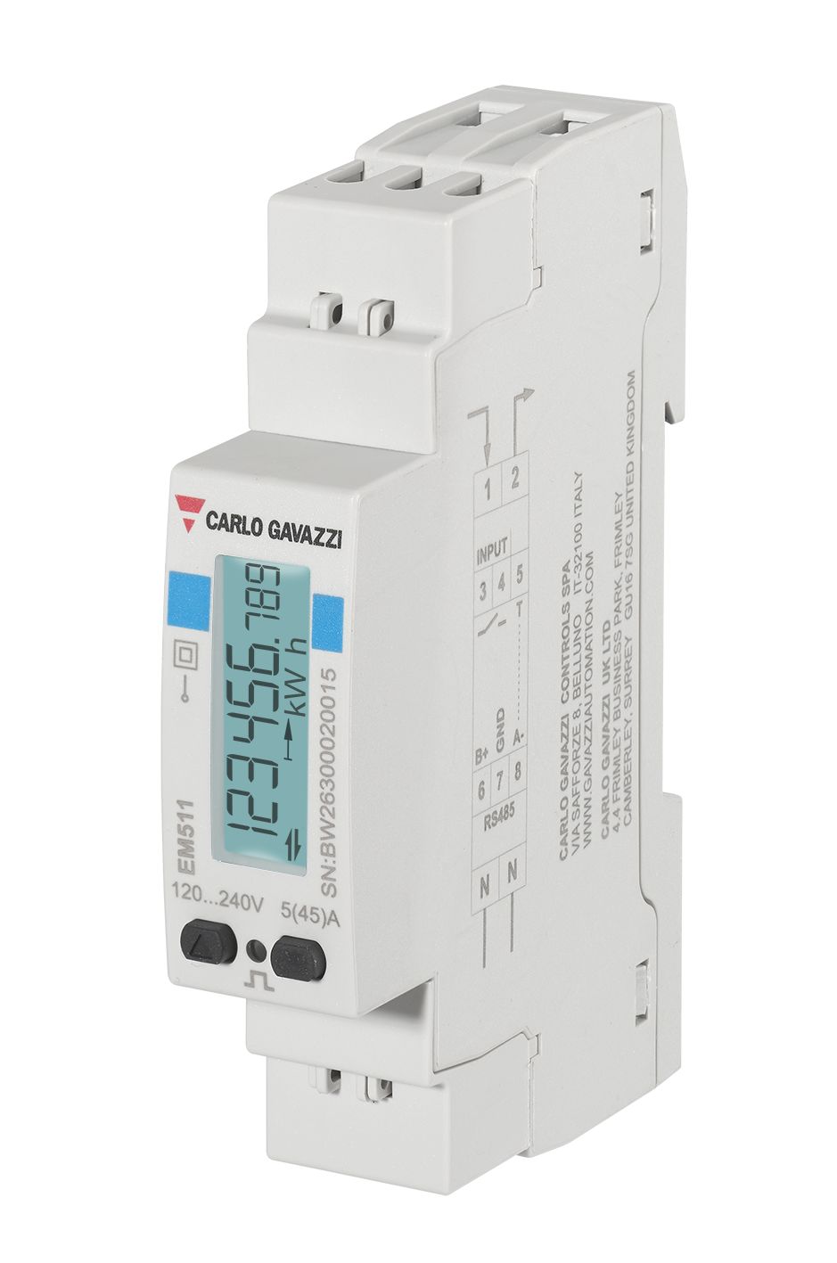 Carlo Gavazzi 1 Phase LED Energy MeterEnergy Meter