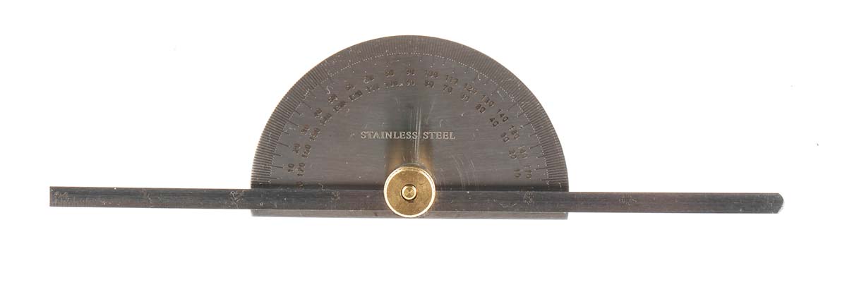 RS PRO  Vernier Protractor, 190 mm Stainless Steel Blade
