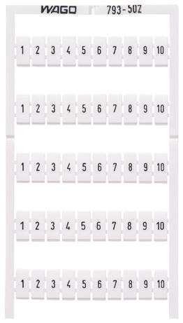 WAGO, 793 Marker Card for use with  for use with Terminal Blocks