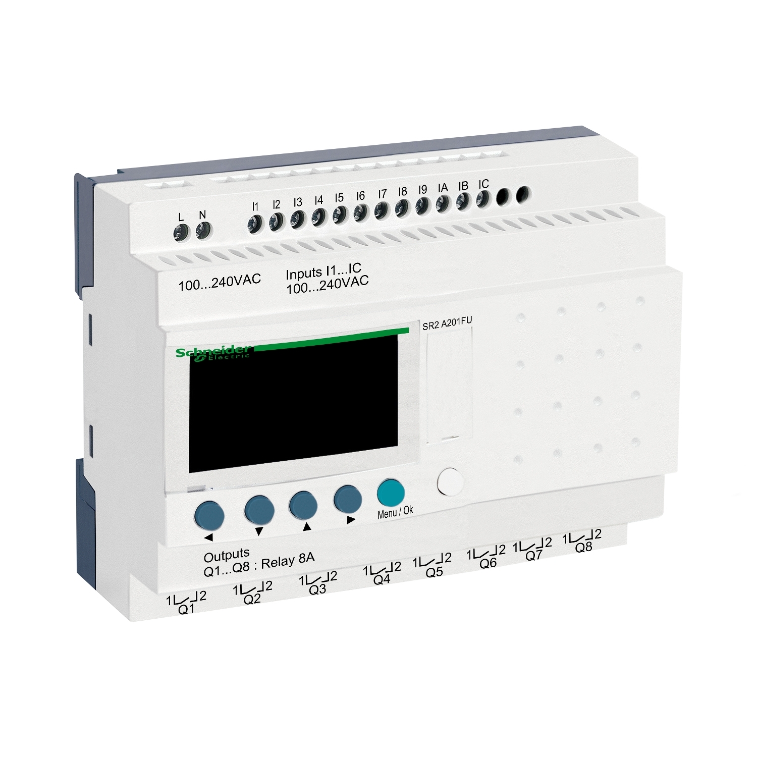 Schneider Electric Zelio Logic Smart Series Logic Module, 120 V ac, 240 V ac Supply, Relay Output, 12-Input, Discrete