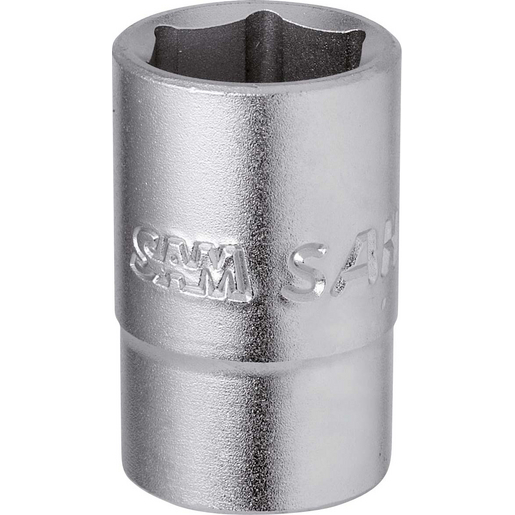 SAM 1/4 in Drive 10mm Standard Socket, 12 point, 25 mm Overall Length
